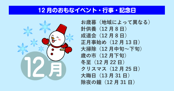 12月の暦